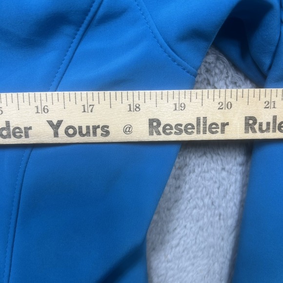 The North Face Caroleena Jacket Womens M Blue Softshell Windproof Outdoor Pocket - Picture 10 of 12